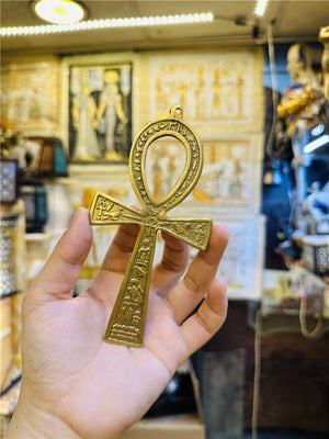 Large copper life key 14 * 7cm