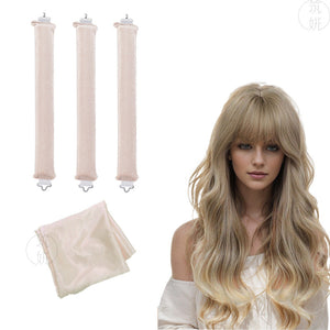 70cm silk scarf + 3 pieces set - off-white