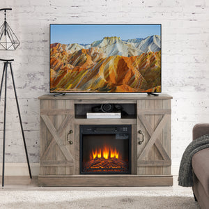 Farmhouse + Gray Wash + MDF + 50 inches + 40-49 inches + 50 inches