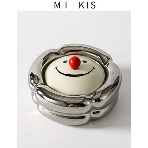 Silver +Red bead