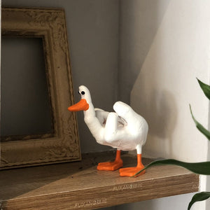 Middle Finger Duck White B
