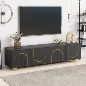Black + MDF + 70-79 inches