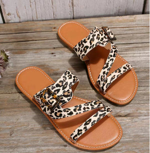 Brown Leopard Printed