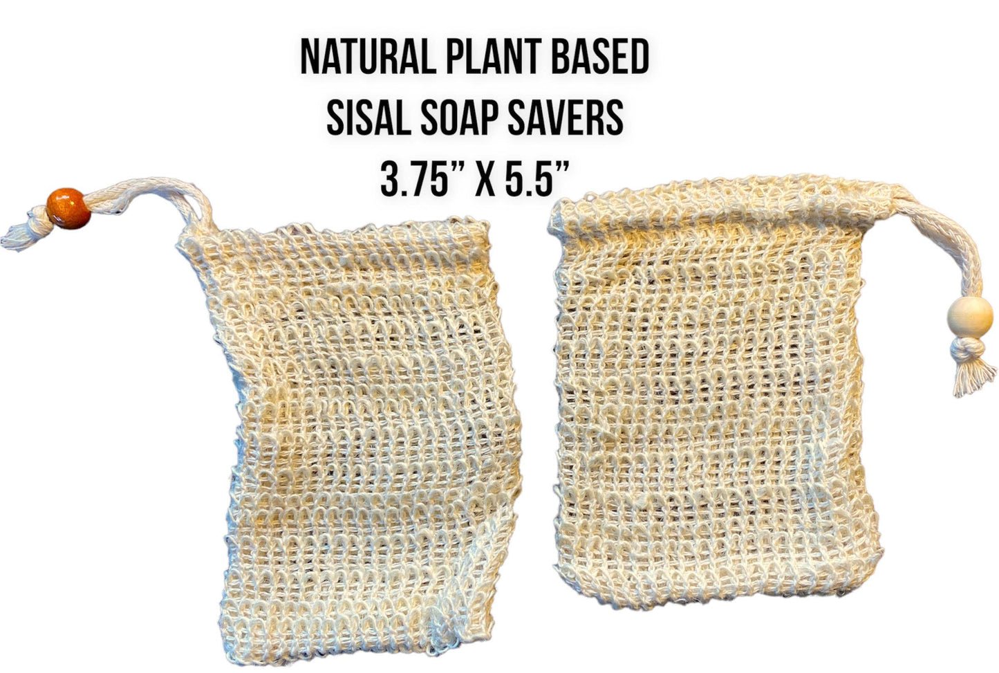 Natural plant based sisal soap saver pouch