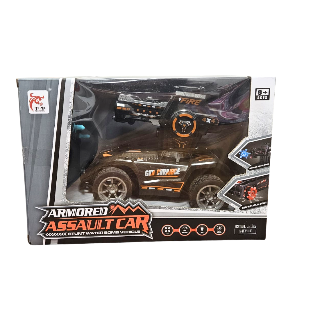 Feng Niu Armored Assault RC Stunt Car with Water Bomb Launcher