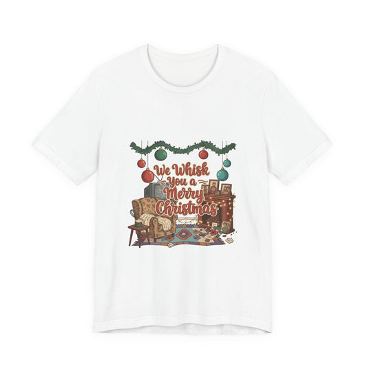 We Wish You a Merry Christmas Jersey Tee | vintage holiday print, retro Christmas decor