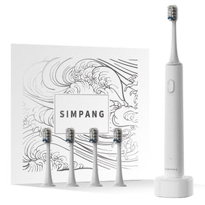 White - Inductive Wireless Charging - 4 Brush Heads Gift Box