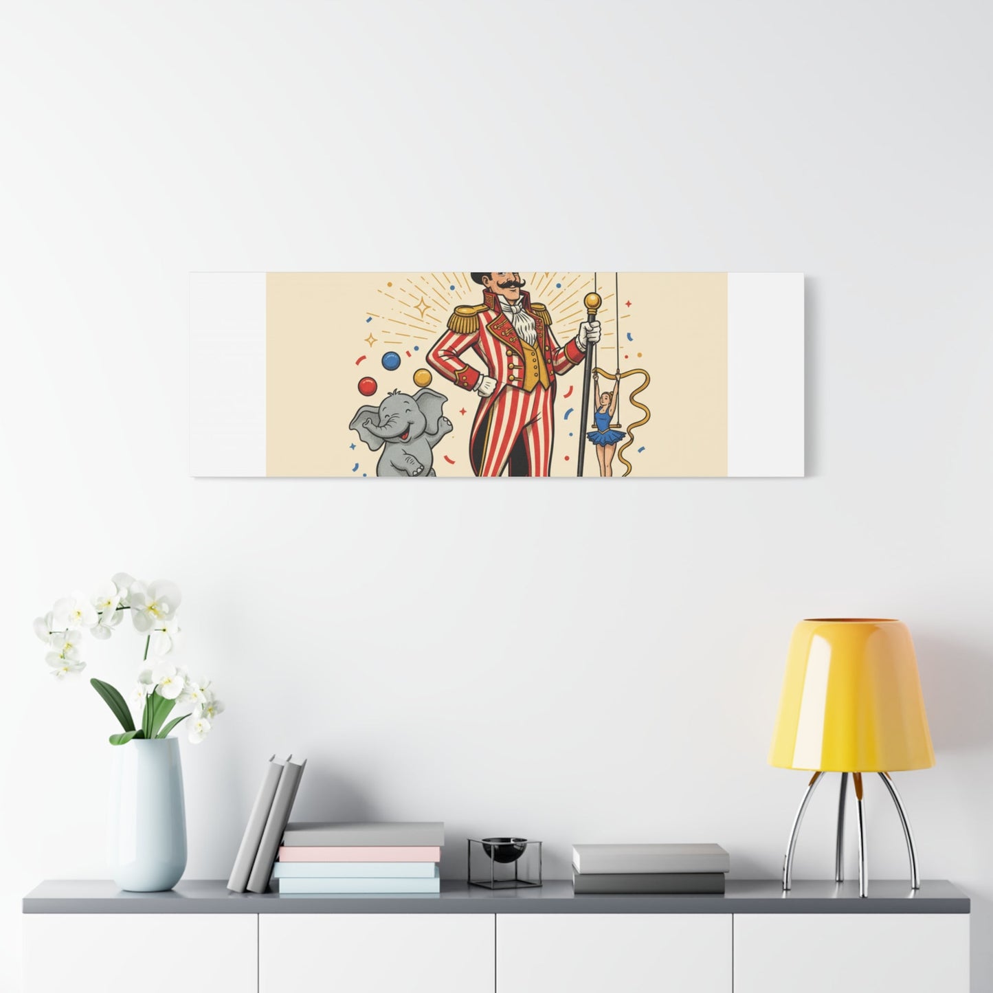 Join the Spectacle Circus Art Print | Matte Canvas, Stretched, Vintage Carnival Design