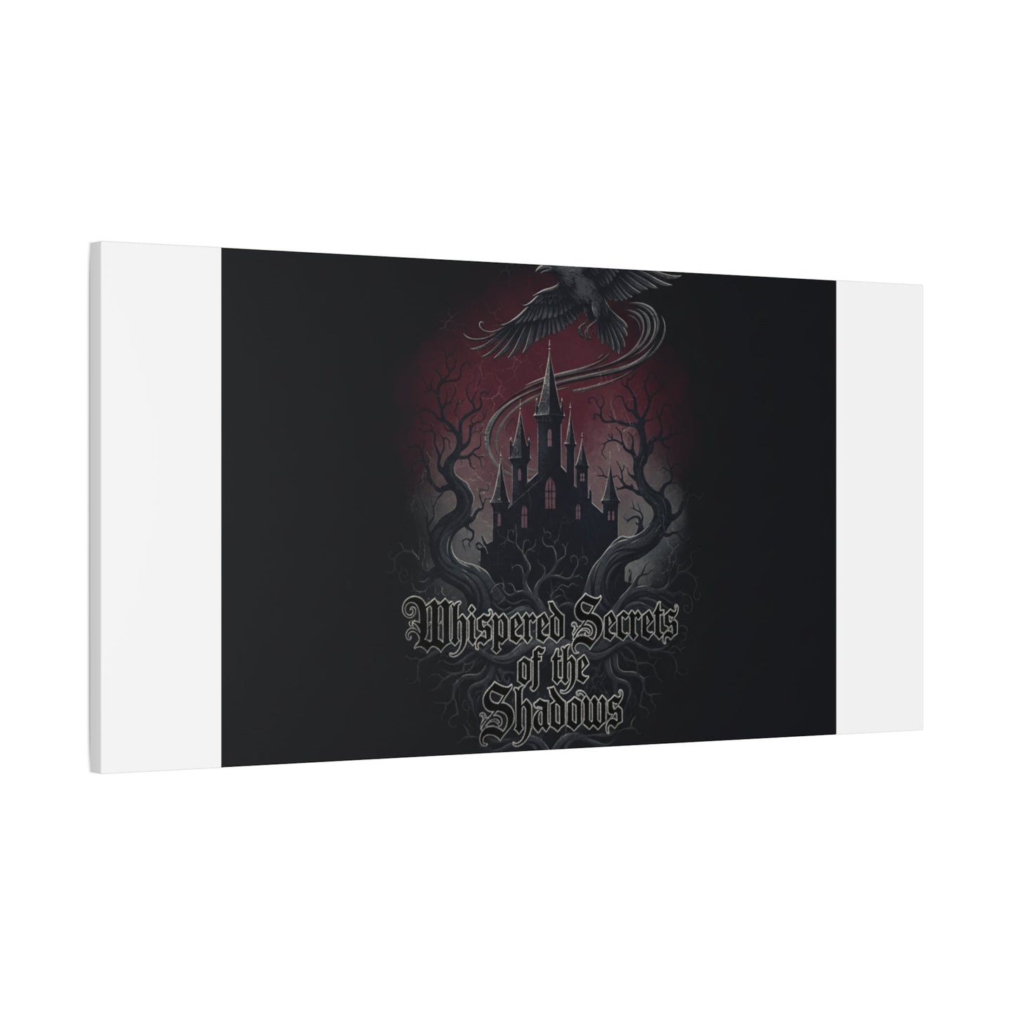 Whispered Secrets of the Shadows Castle Wall Art, Matte Canvas | Gothic Medieval Decor