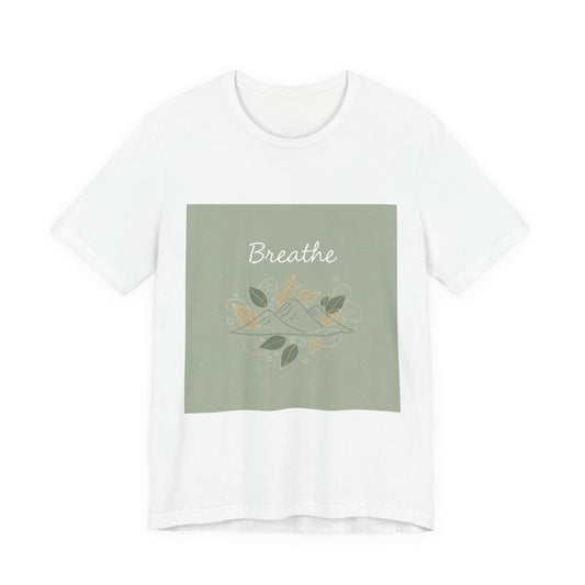 Breathe Leaf Line Tee | nature vibes, calming minimal