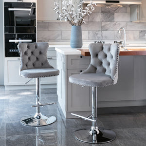 Gray + Velvet + Foam