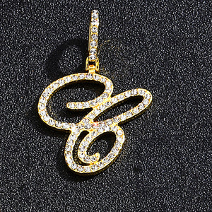 Gold single letter C