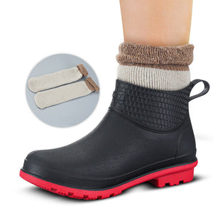 Black surface and red bottom