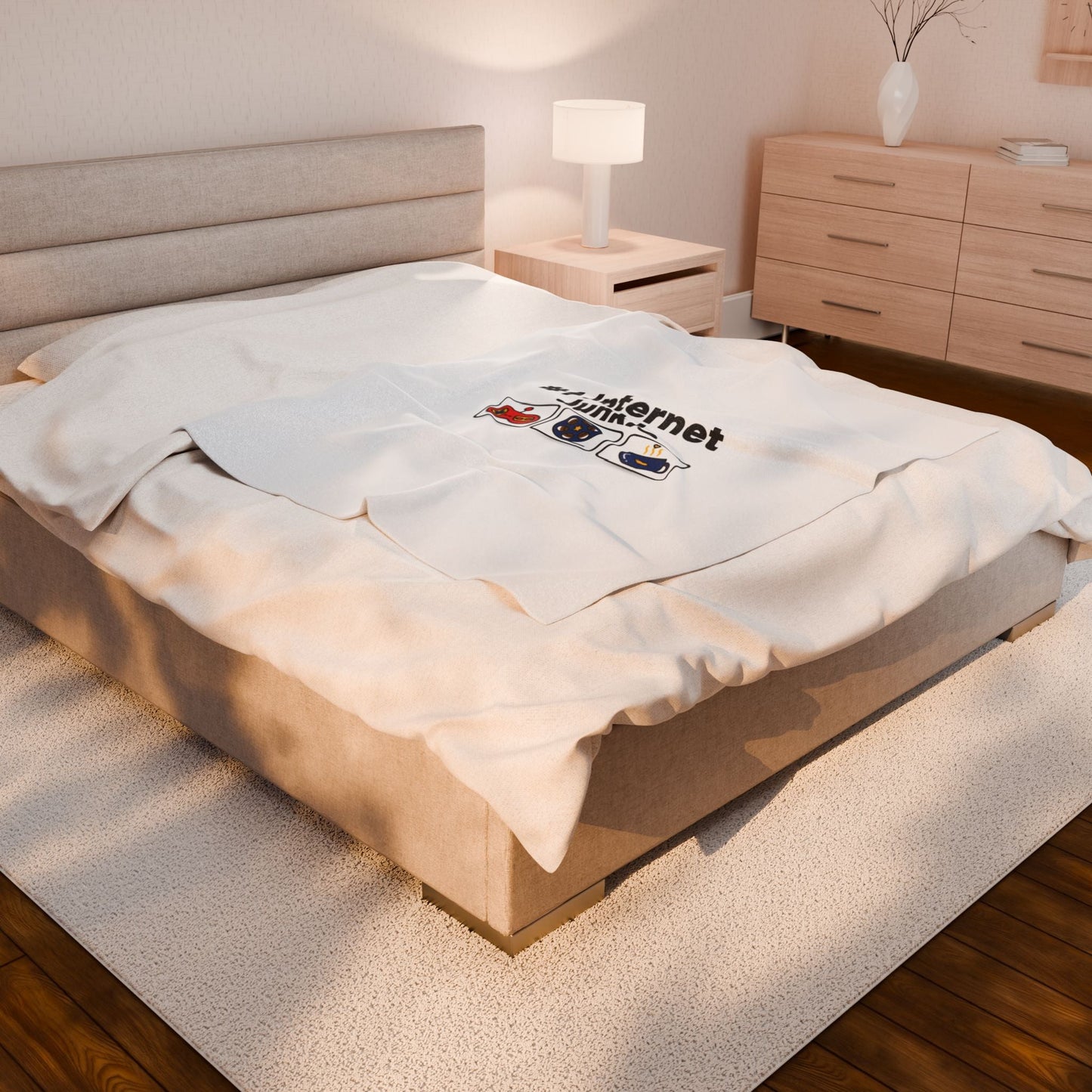 #1 Internet Junkie Velveteen Plush Blanket | Top-List Ranking Graphic, List Lover