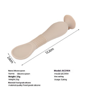 Beige Silicone Spoon