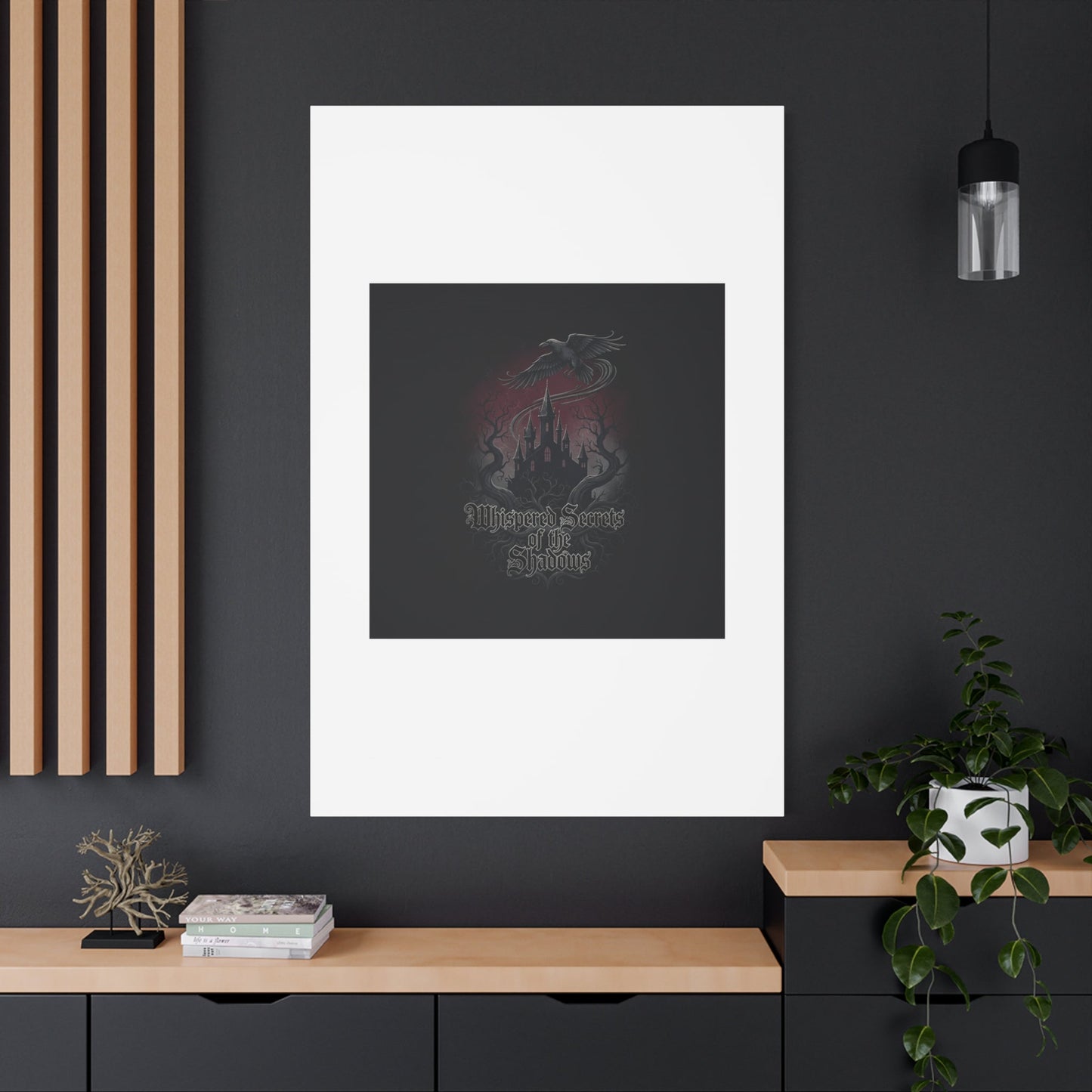 Whispered Secrets of the Shadows Castle Wall Art, Matte Canvas | Gothic Medieval Decor