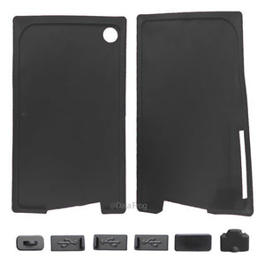 Black silicone cover+dust plug included