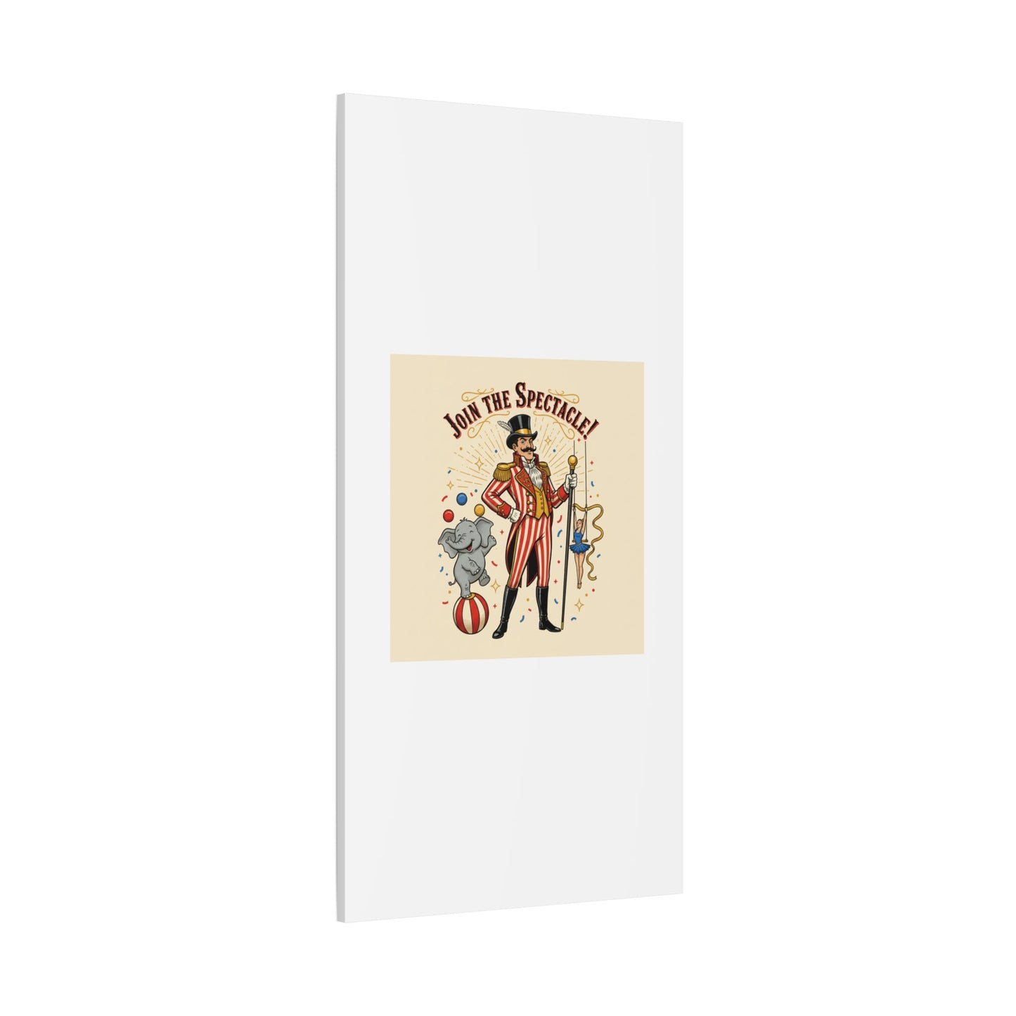 Join the Spectacle Circus Art Print | Matte Canvas, Stretched, Vintage Carnival Design