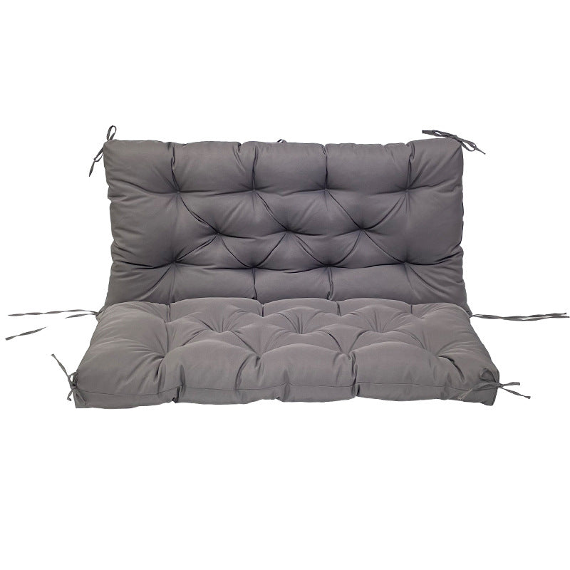Outdoor 2/3-seater bench/swing cushions: thickened, with backrest, waterproof.