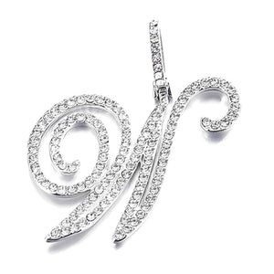 Silver single letter W
