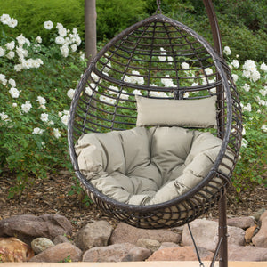 Khaki+Brown + PE Rattan+Iron