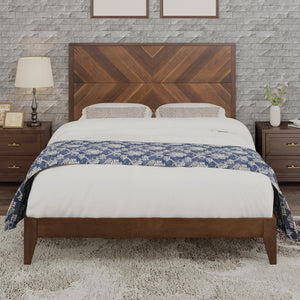 Walnut + Wood + Mid-Century Modern + Full