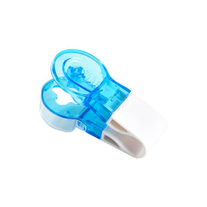 Blue lid white box