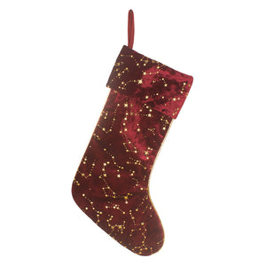 Wine Red Christmas Socks