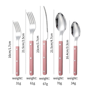 304 French Rivet Five-Piece Set [Pink]