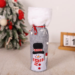 Snowman Wine Set