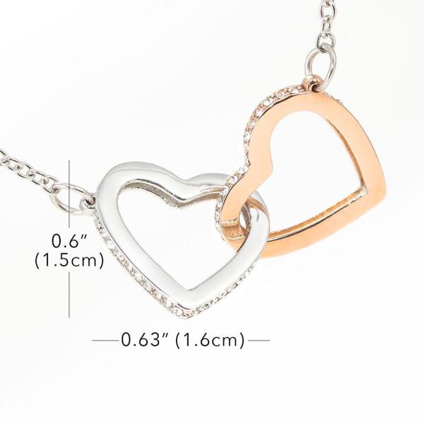 Personalized Interlocking Heart Necklace Jewelry - Best Gift For Mother's Day - To The Best Mother-in-law - IWJMRF