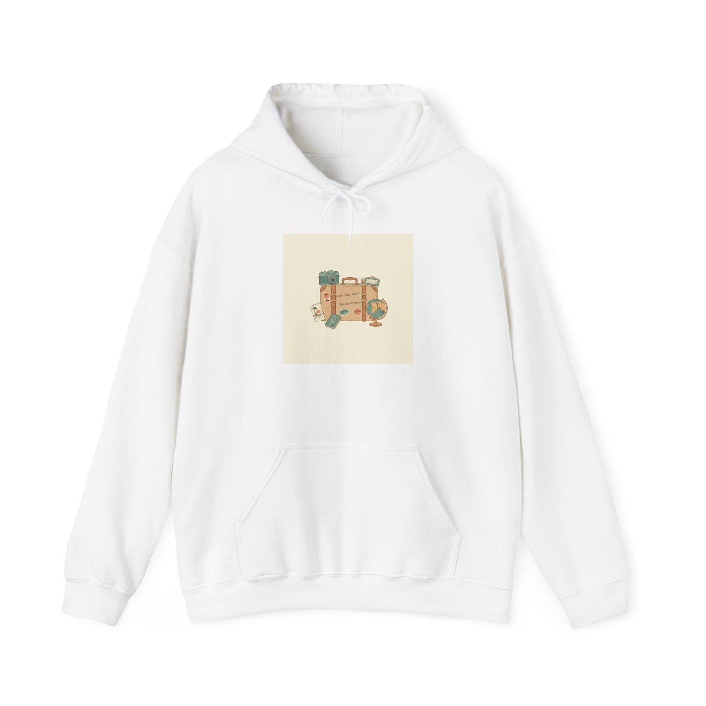 Vintage Postcard Travel Stamp Hoodie | retro travel, passport stamp