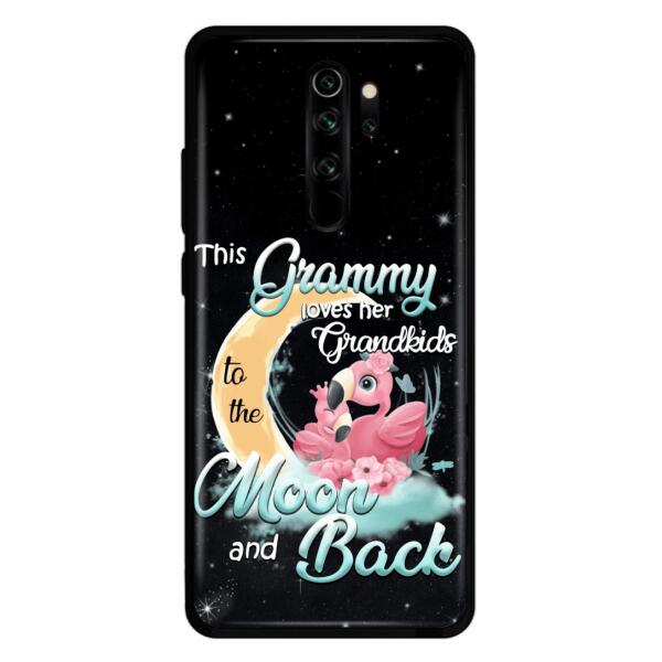 Personalized Grandma Flamingo Phone Case - This Grammy Loves Her Grandkids To The Moon And Back - For Xiaomi, Oppo And Huawei Phone Case - HWDFYR