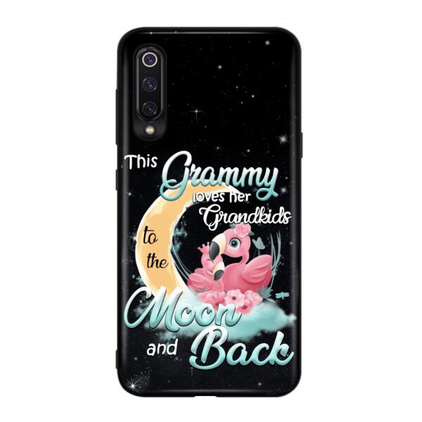 Personalized Grandma Flamingo Phone Case - This Grammy Loves Her Grandkids To The Moon And Back - For Xiaomi, Oppo And Huawei Phone Case - HWDFYR