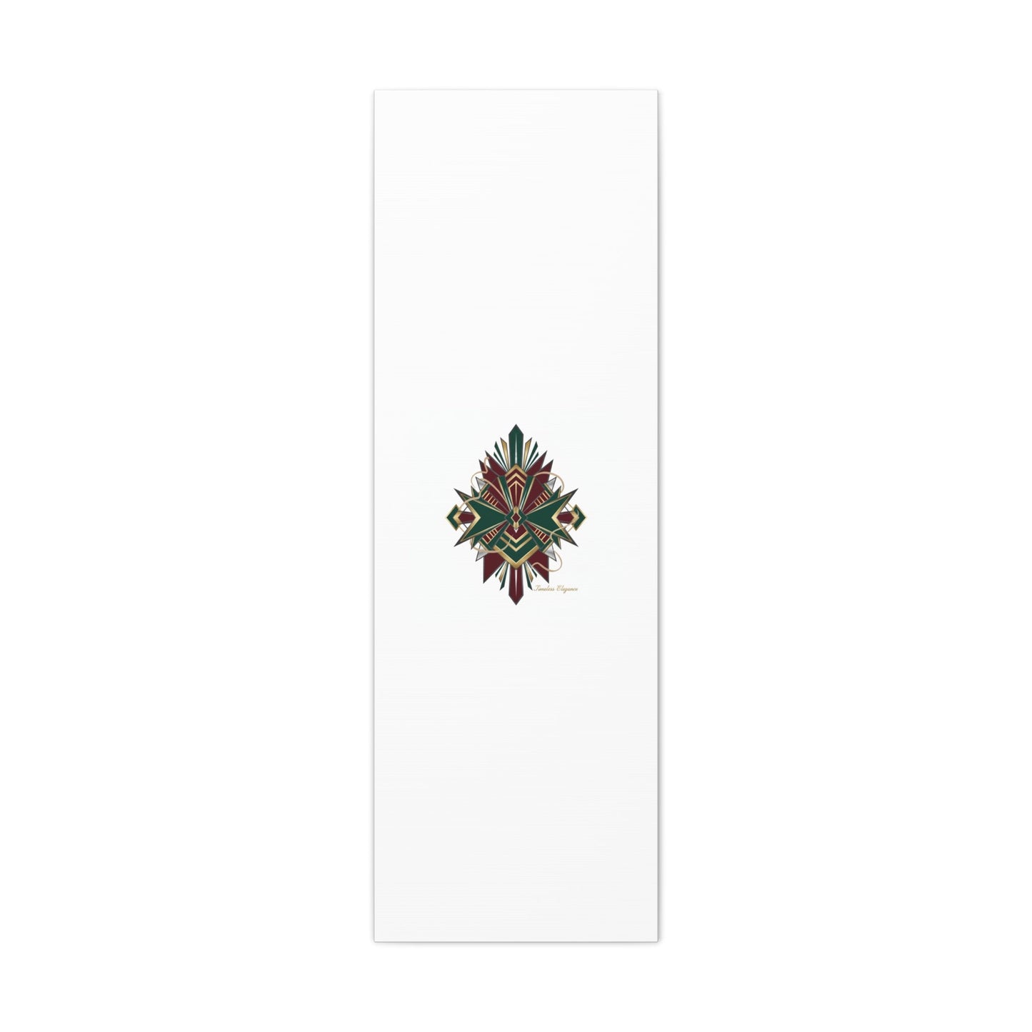 Art Deco geometric brass print Canvas | Neo-Deco chrome & gold fan motif