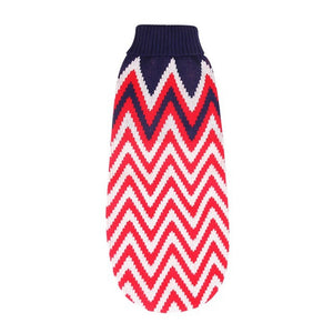 Red wavy pattern