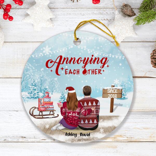 Personalized Christmas Annoying Couple Ornament - Christmas Gift Idea For Couple - Annoying Each Other