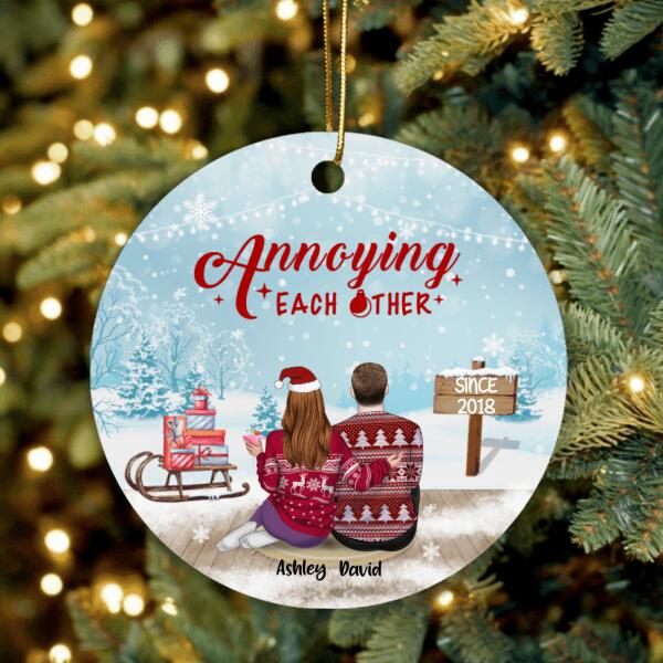 Personalized Christmas Annoying Couple Ornament - Christmas Gift Idea For Couple - Annoying Each Other