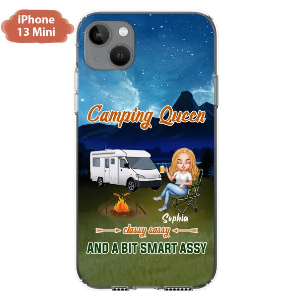 Personalized Camping Queen Phone Case - Gift Idea For Camping Lover - Case For iPhone And Samsung