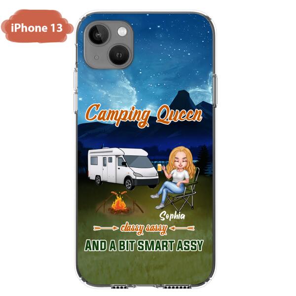 Personalized Camping Queen Phone Case - Gift Idea For Camping Lover - Case For iPhone And Samsung