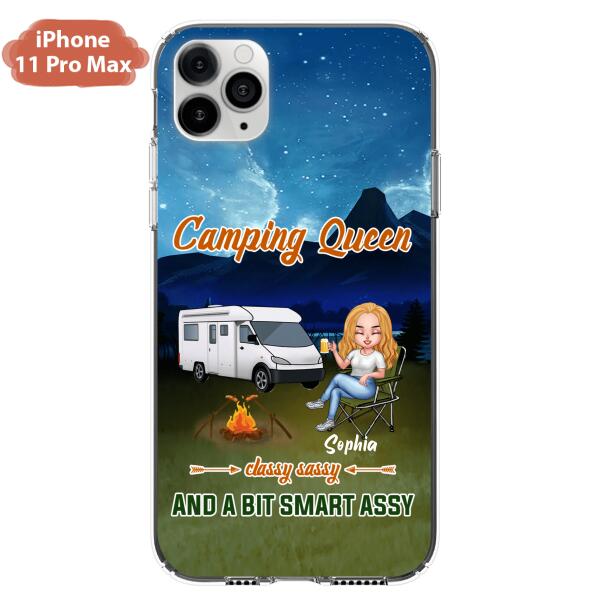 Personalized Camping Queen Phone Case - Gift Idea For Camping Lover - Case For iPhone And Samsung