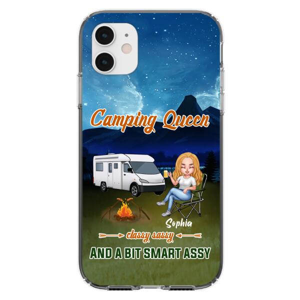 Personalized Camping Queen Phone Case - Gift Idea For Camping Lover - Case For iPhone And Samsung