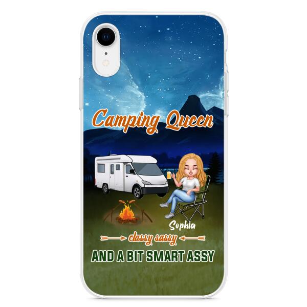 Personalized Camping Queen Phone Case - Gift Idea For Camping Lover - Case For iPhone And Samsung