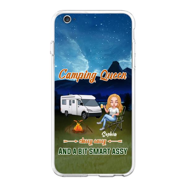 Personalized Camping Queen Phone Case - Gift Idea For Camping Lover - Case For iPhone And Samsung