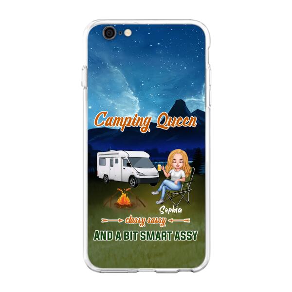 Personalized Camping Queen Phone Case - Gift Idea For Camping Lover - Case For iPhone And Samsung