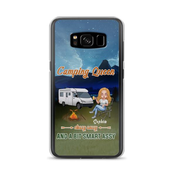 Personalized Camping Queen Phone Case - Gift Idea For Camping Lover - Case For iPhone And Samsung