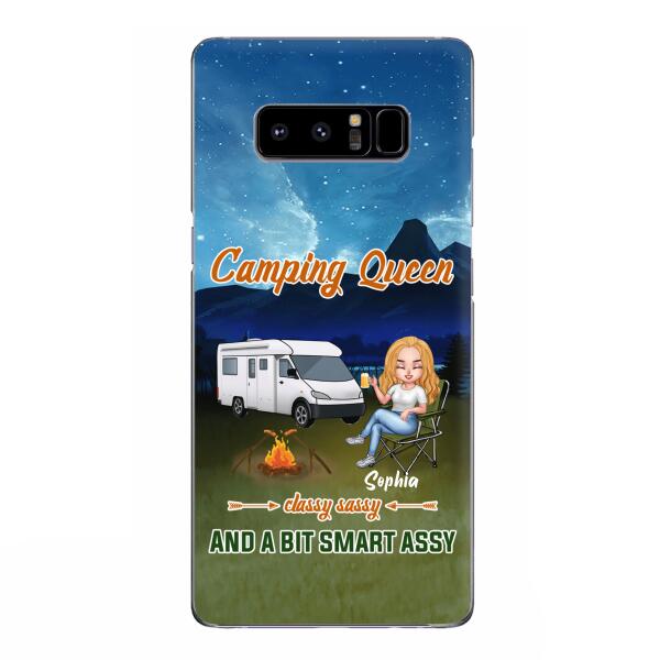 Personalized Camping Queen Phone Case - Gift Idea For Camping Lover - Case For iPhone And Samsung