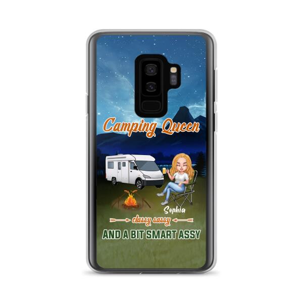 Personalized Camping Queen Phone Case - Gift Idea For Camping Lover - Case For iPhone And Samsung