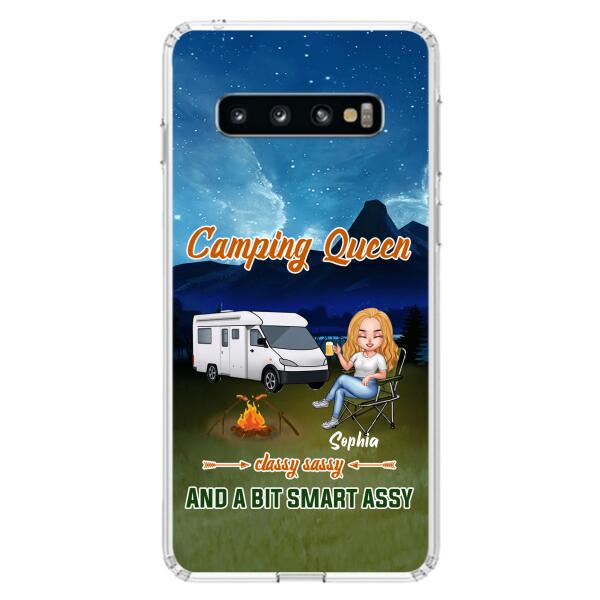 Personalized Camping Queen Phone Case - Gift Idea For Camping Lover - Case For iPhone And Samsung