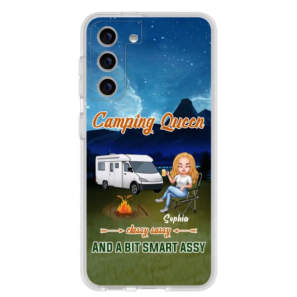 Personalized Camping Queen Phone Case - Gift Idea For Camping Lover - Case For iPhone And Samsung